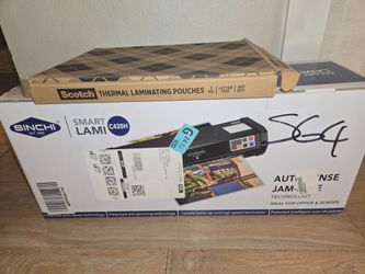 Brand-new SINCHI SmartLami C435H heavy-duty thermal laminator with 100 Scotch laminating pouches! $150 OBO!!!