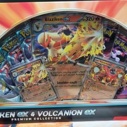 Pokémon TCG: Blaziken ex & Volcanion ex Premium Collection - 2025 Amazon Holiday Exclusive