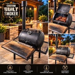 Custom Built Barrel Smoker Grill