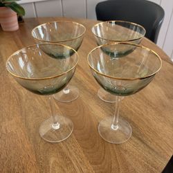 Anthropologie Cocktail / Coupe Glasses