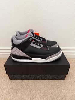 Jordan 3 “Black Cement” Size 10 Mens