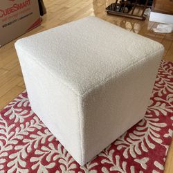 Square  Upholstered Cube Ottoman - Threshold