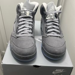 Jordan Wolf Grey 5s Brand New Size 9