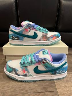 Futura Laboratories x Nike SB Dunk Low “Bleached Aqua”