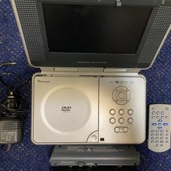 VENTURER PVS177W Portable DVD/CD 7"W Digital Case,Remote,Car Adapter,Battery,Headphone Jack,Speaker