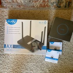 Internet Router, Adaptor, and 2 Extenders Bundle Lot