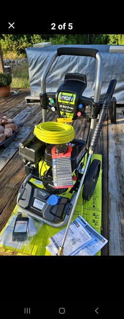 Ryobi gas 4cycle 212cc 3300psi pressure washer
