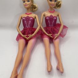 Pair Of Barbie Mattel (2015) "You Can Be A Dreamer" Ballerina 11" Doll