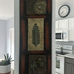 Leaf & Flower Wall Art – Set of 3 – $25