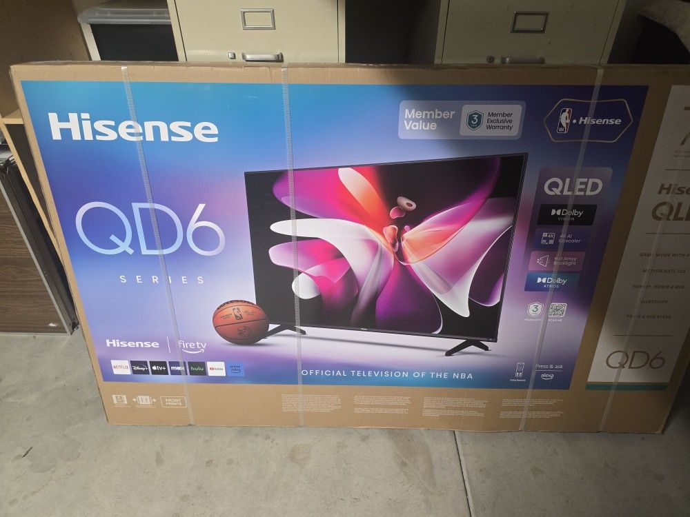 Hisense 75" Class - QD6 Series - 4K UHD QLED LCD TV
Item Model 75QD65NF