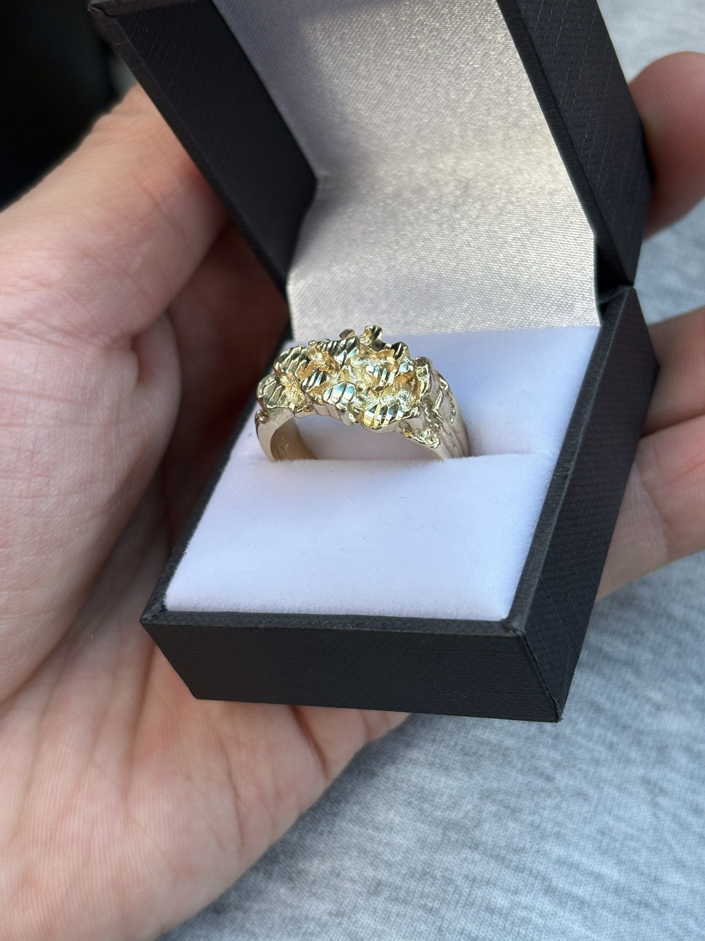 14k Gold Nugget Ring