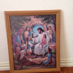 Wood picture frame 18 1/2. By 22 1/2 long