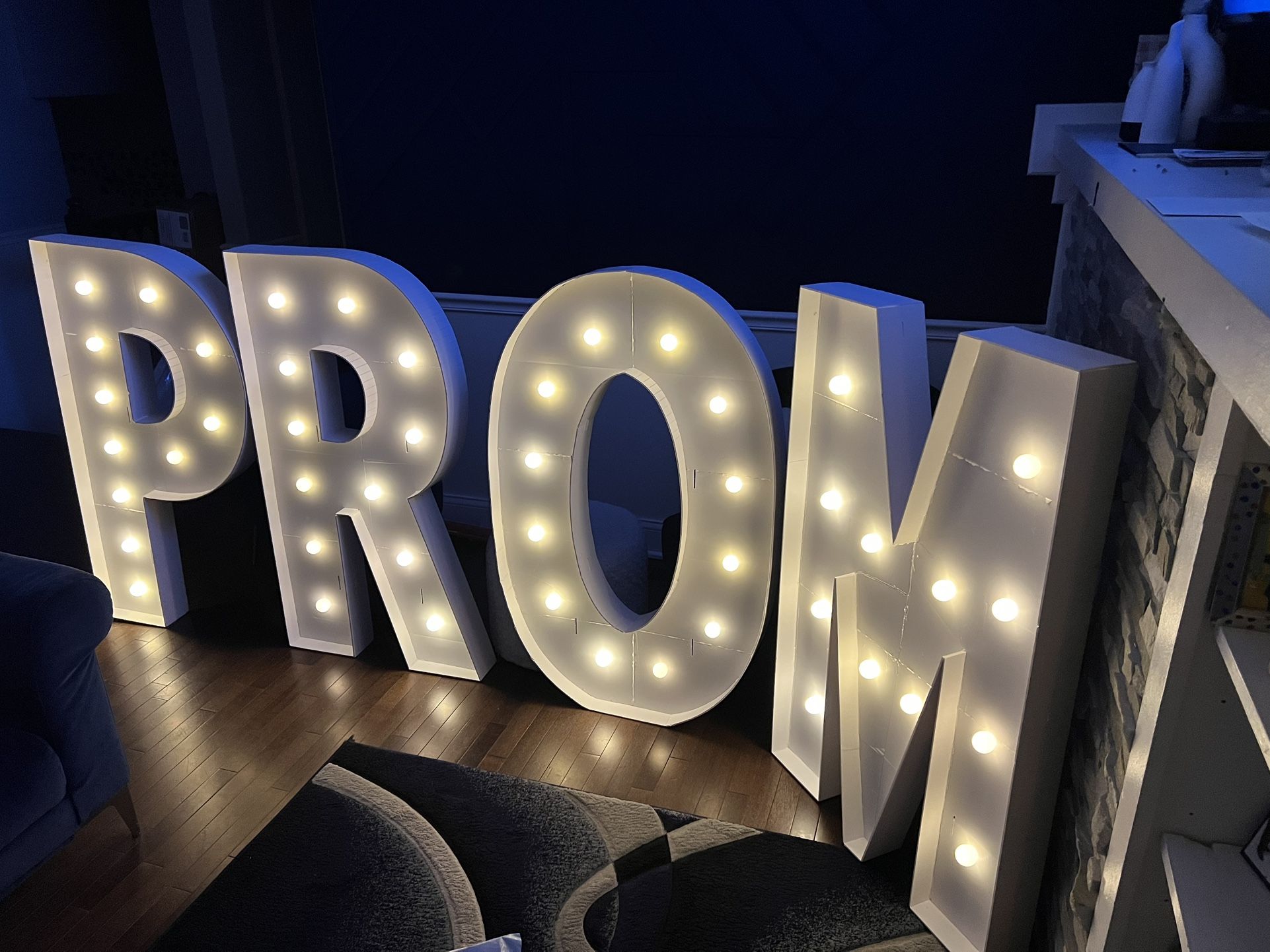 4ft Prom Marquee Light up Letters
