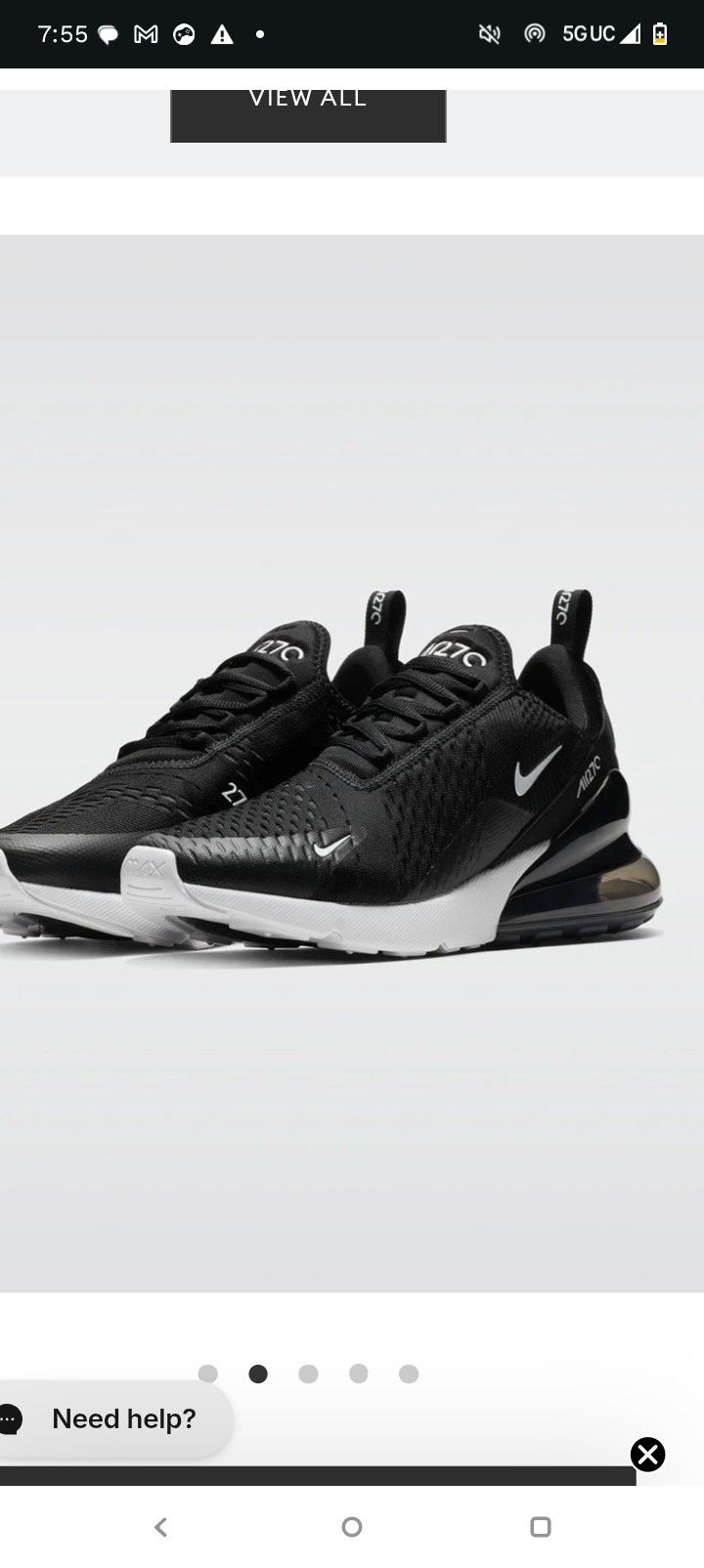 Brand New Nike 270 $60