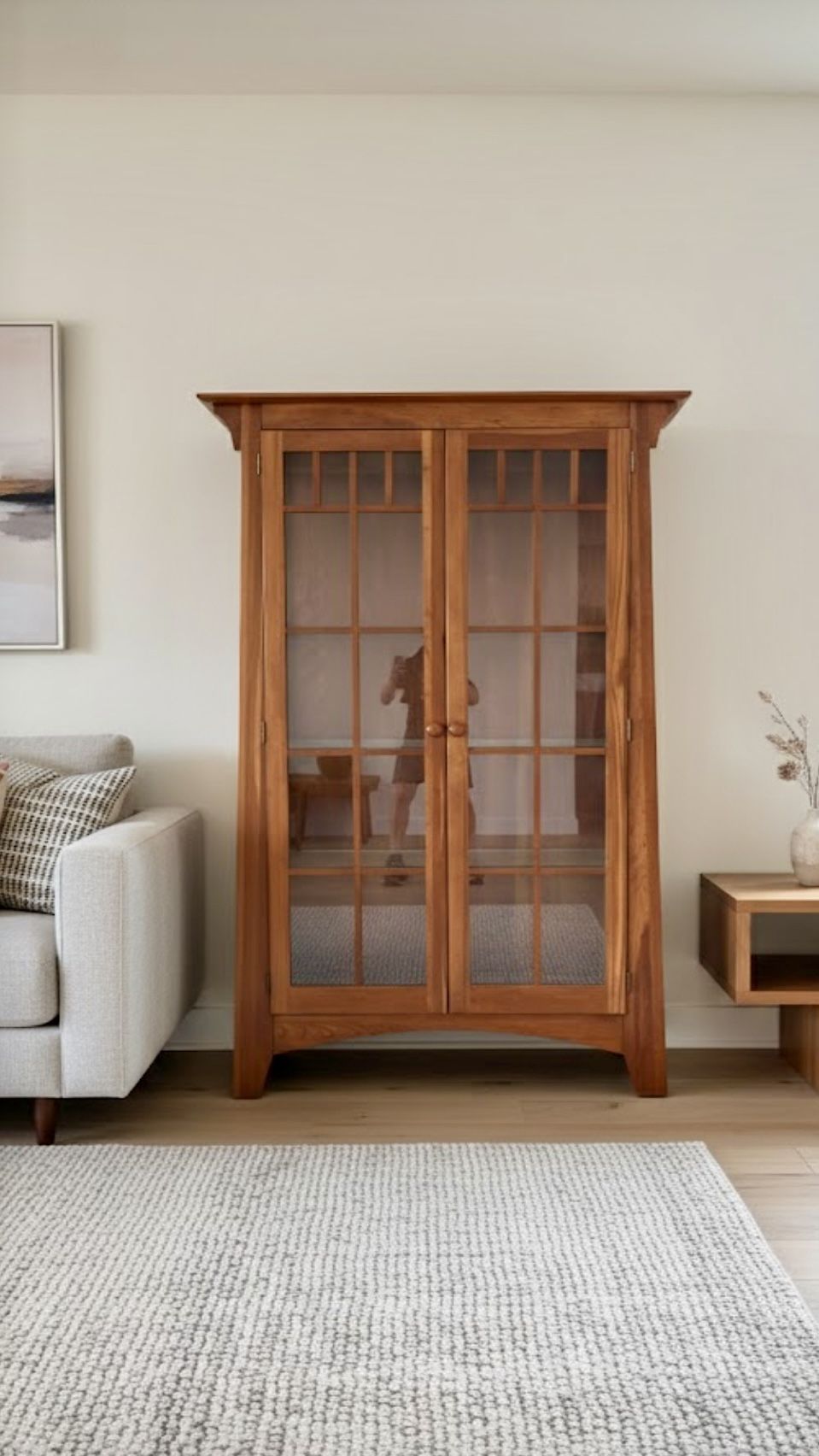 Ethan Allen American Impressions  Mission Curio Cabinet