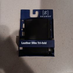 BRAND NEW LEATHER SLIM TRi FOLD WALLET