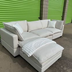 OFF WHITE Modular Cloud Couch Sectional Sofa