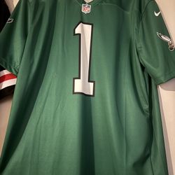 Jalen Hurts Philadelphia Eagles Throwback Green Jersey