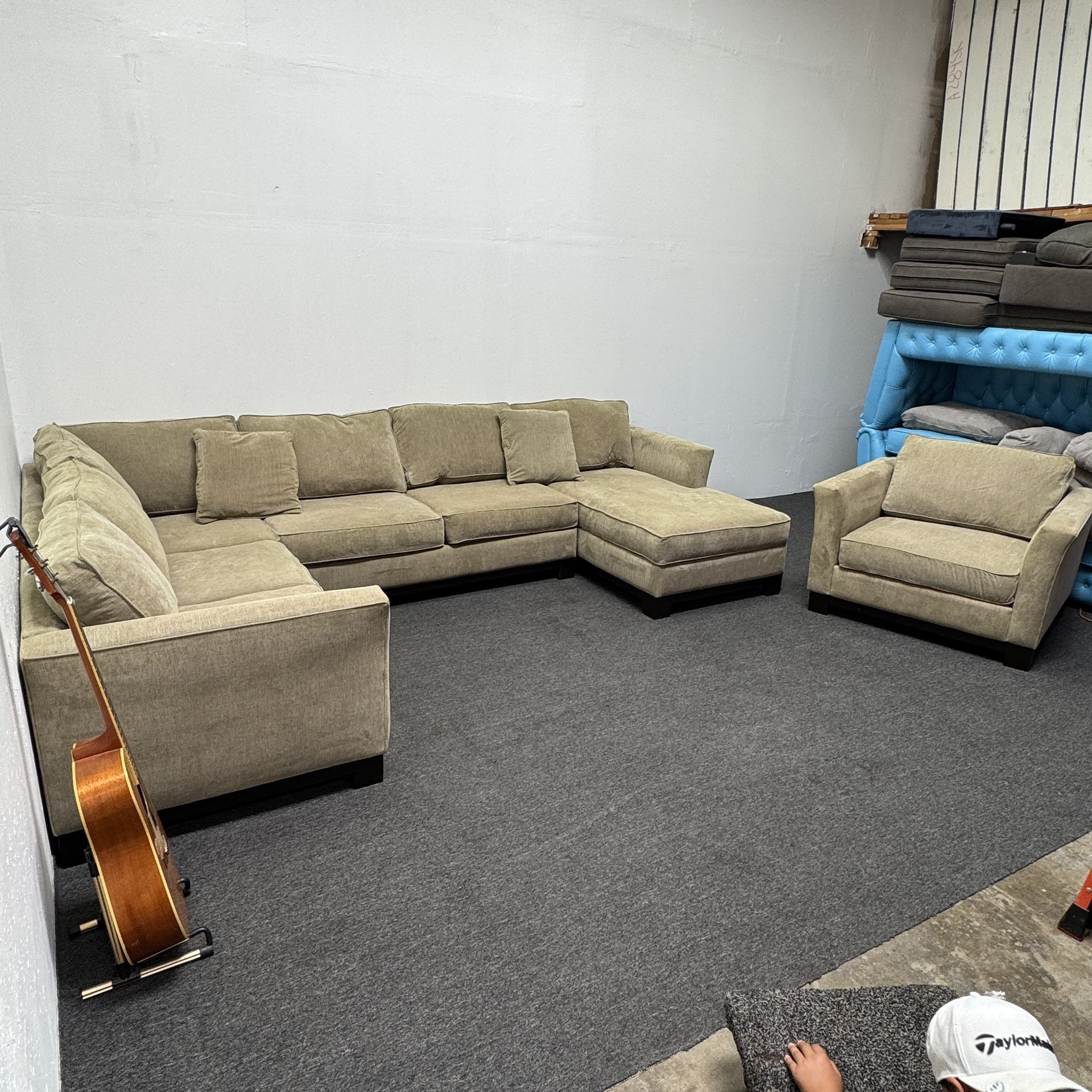 75% OFF ($3k Retail) Macy’s Sectional Couch Set with Extra Chair / Loveseat