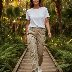 Garage Light Tan Cargo Pants