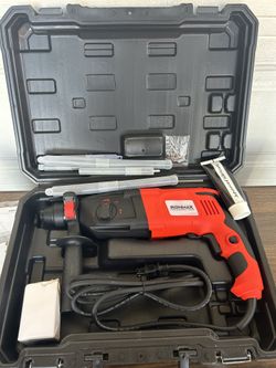 Taladro de martillo giratorio SDS-Plus de 1-1/4 pulgadas, 7.5 amperios, versión ligera con cable para rotomartillo de astillado de demolición de hormi