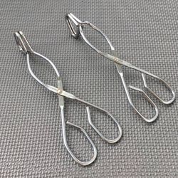 Lot of 2 Vintage MCM Ecko Hot Dog Barbecue Grill Food Tongs