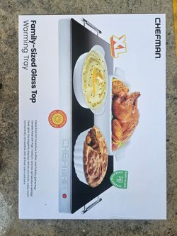 Chefman Family Sized Glass top Warming tray XL