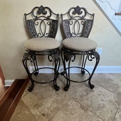 Metal Swivel Chairs(2) $50 Each