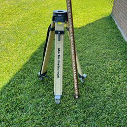 Surveying Tripod And Measuring Equipment 