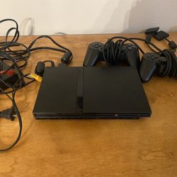 PS2 W/ Two Controllers 