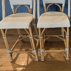 Ratan Counter Stools (2)