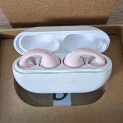 Ambie Sound Earcuffs AM-TW01 Baby Pink Open-Ear Bluetooth Wireless Earphone