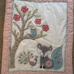 Levtex Baby Quilt, "Fiona Fox" Sheet and Bed Skirt