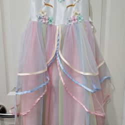 Unicorn Dress For Girls Size 6-7