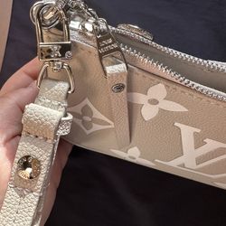 Gray shoulder Cross body Bag