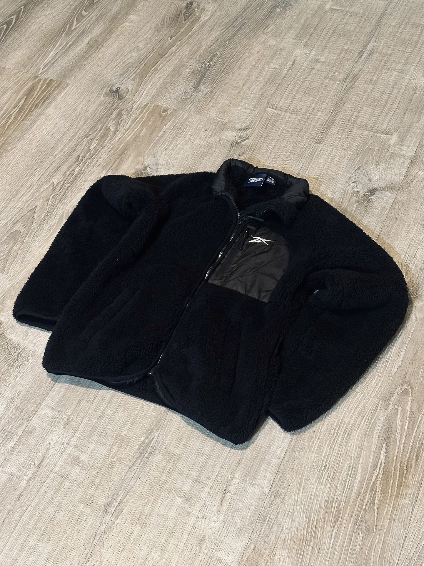 Reebok Classic Sherpa Fleece Full-Zip Jacket: Size Medium