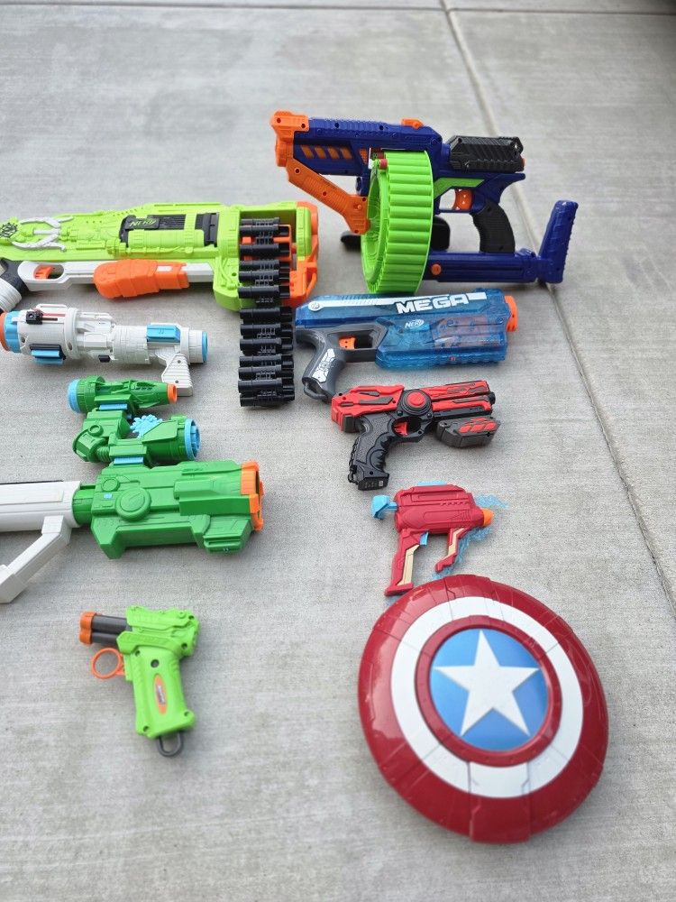 Nerf guns.