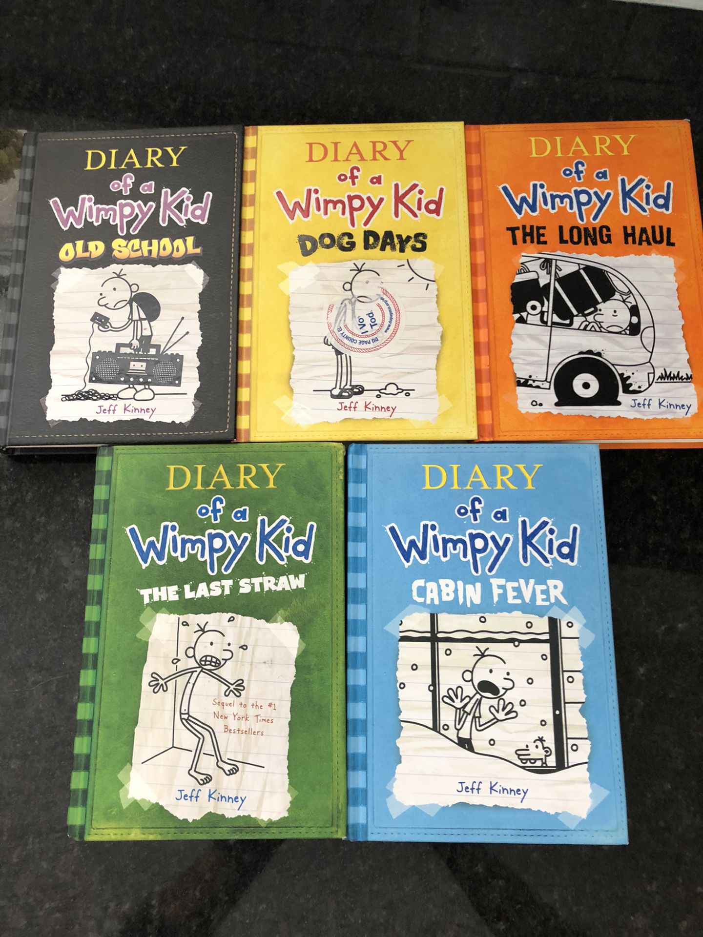 Set of 5 “Diary of a Wimpy Kid” Books
