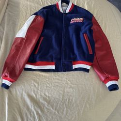 vintage prime ticket jacket Leather Size Large RARE