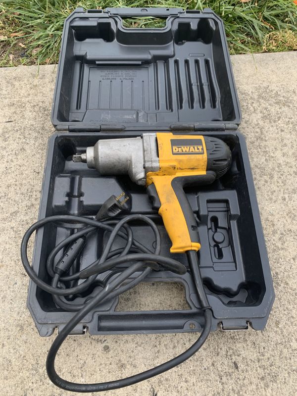 DEWALT HeavyDuty Electric Corded Impact Wrench with Detent Pin — 1/2in