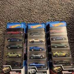 Hot Wheels Fast and Furious 5pack
