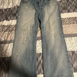 Acne Studios 2021M Trafalgar blue jeans  Size 31(measurements provided in pictures) Worn few times, perfect condition, back badge a bit scuffed up(6th