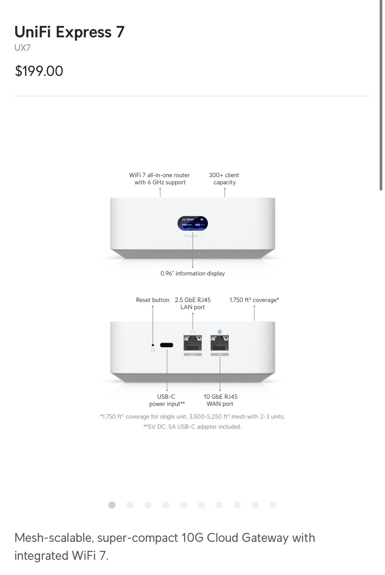 Router Unifi Express 7