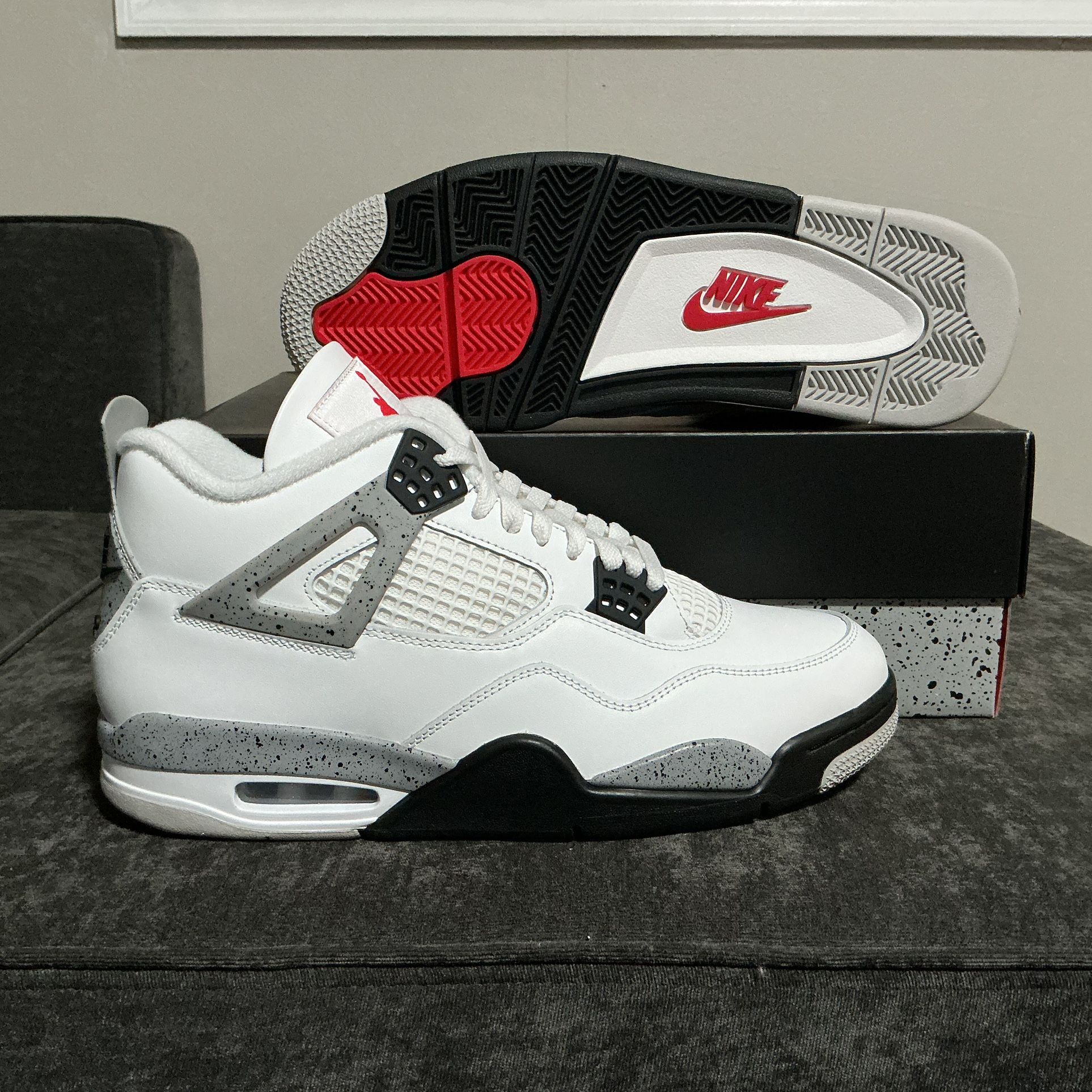 Multiple Sizes - Jordan 4 Retro “White Cement” 2025