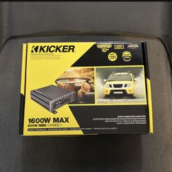 Kicker 1600 watts amplifier 1 channel bass amplifier 800 watts RMS