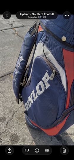 DUNLOP BAG AND GOLF CLUBS