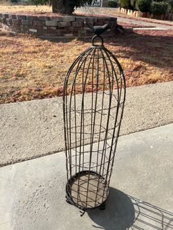 Tall Decorative Metal Bird Cage Garden Decor