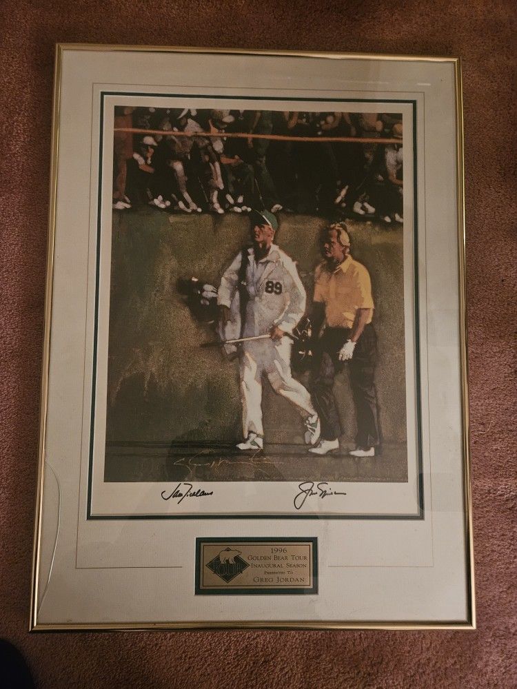 professional golfer Jack Nicklaus and his son, Jackie Nicklaus