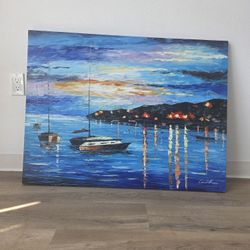 Leonid Afremov 'Mystery of the Night' Oil Painting