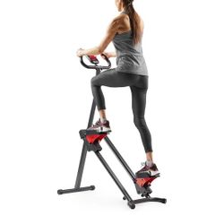 Sunny Health & Fitness Smart Foldable Cardio Stair Stepper Vertical Climber Exercise Machine